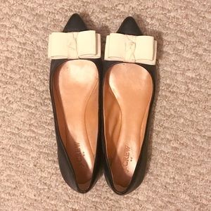 J Crew Pointy-Toe Bow Flats